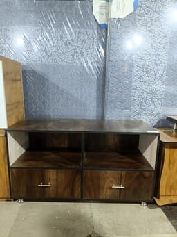 Tv unit 4824 half. Dark jungle wood