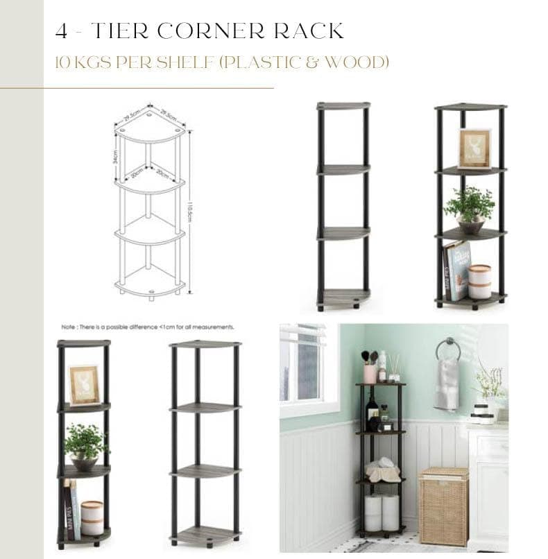 TNT - 214 4 tier corner rack