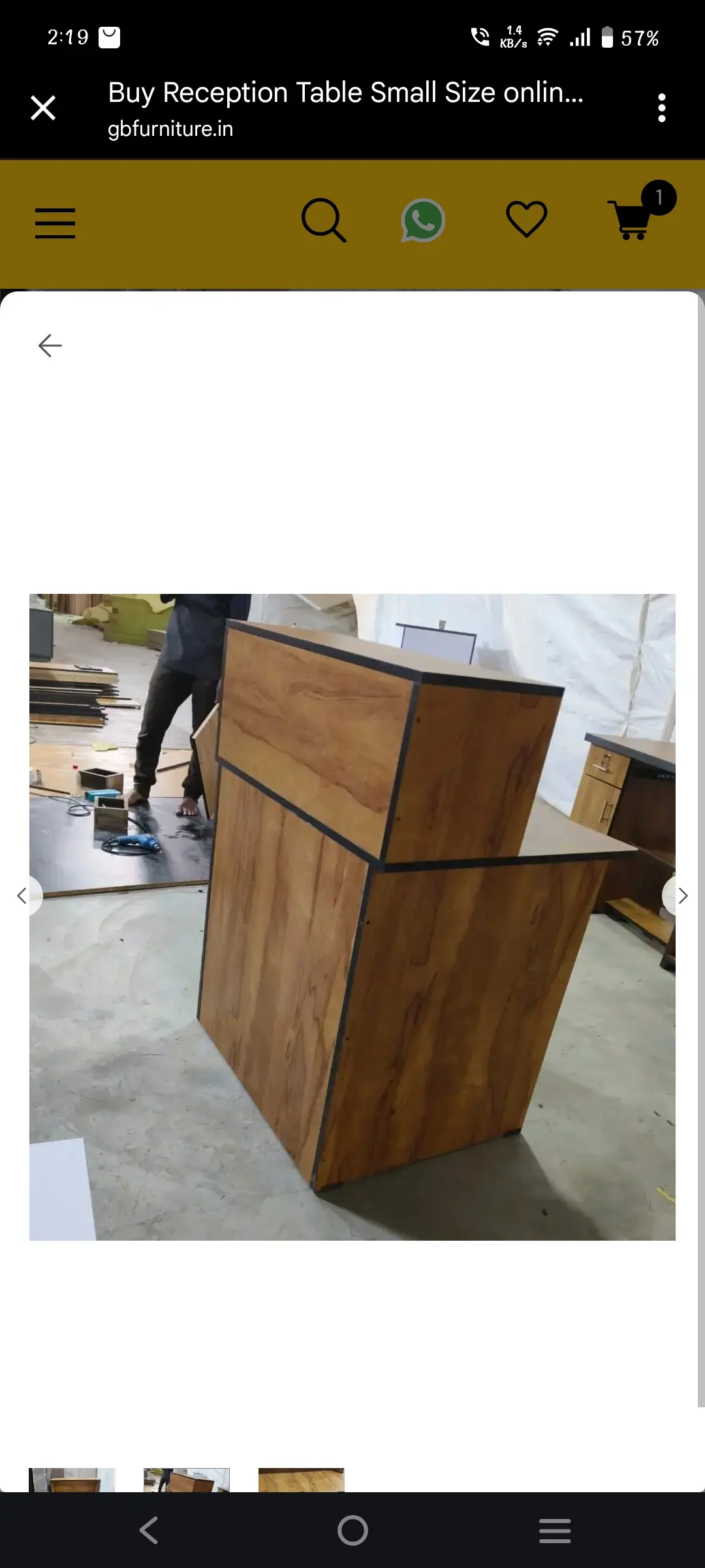 Reception table small 422430