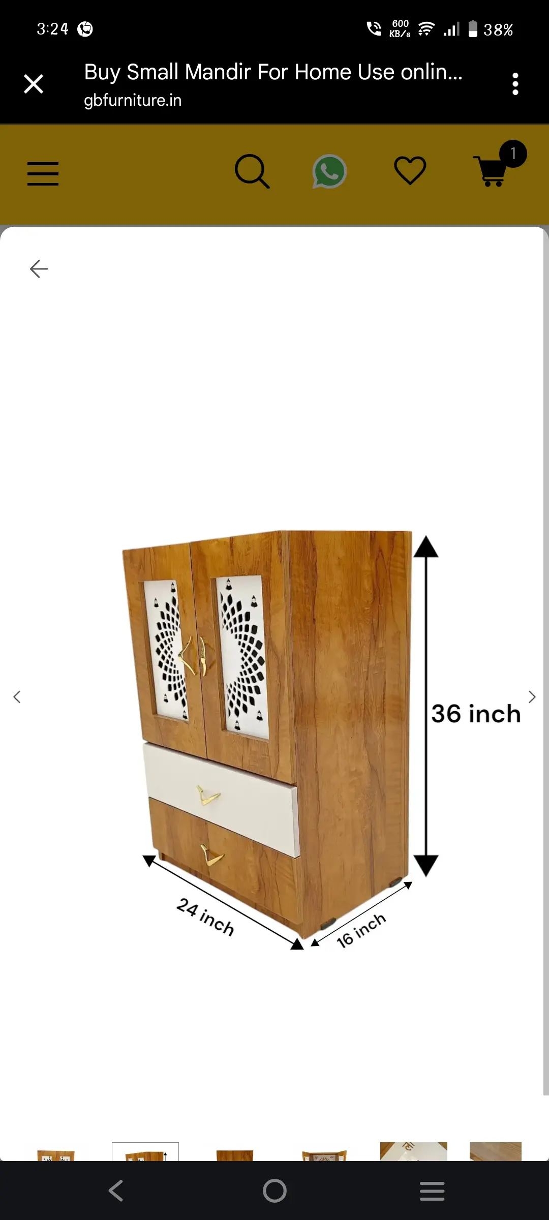 Temple 361624. Acrylic