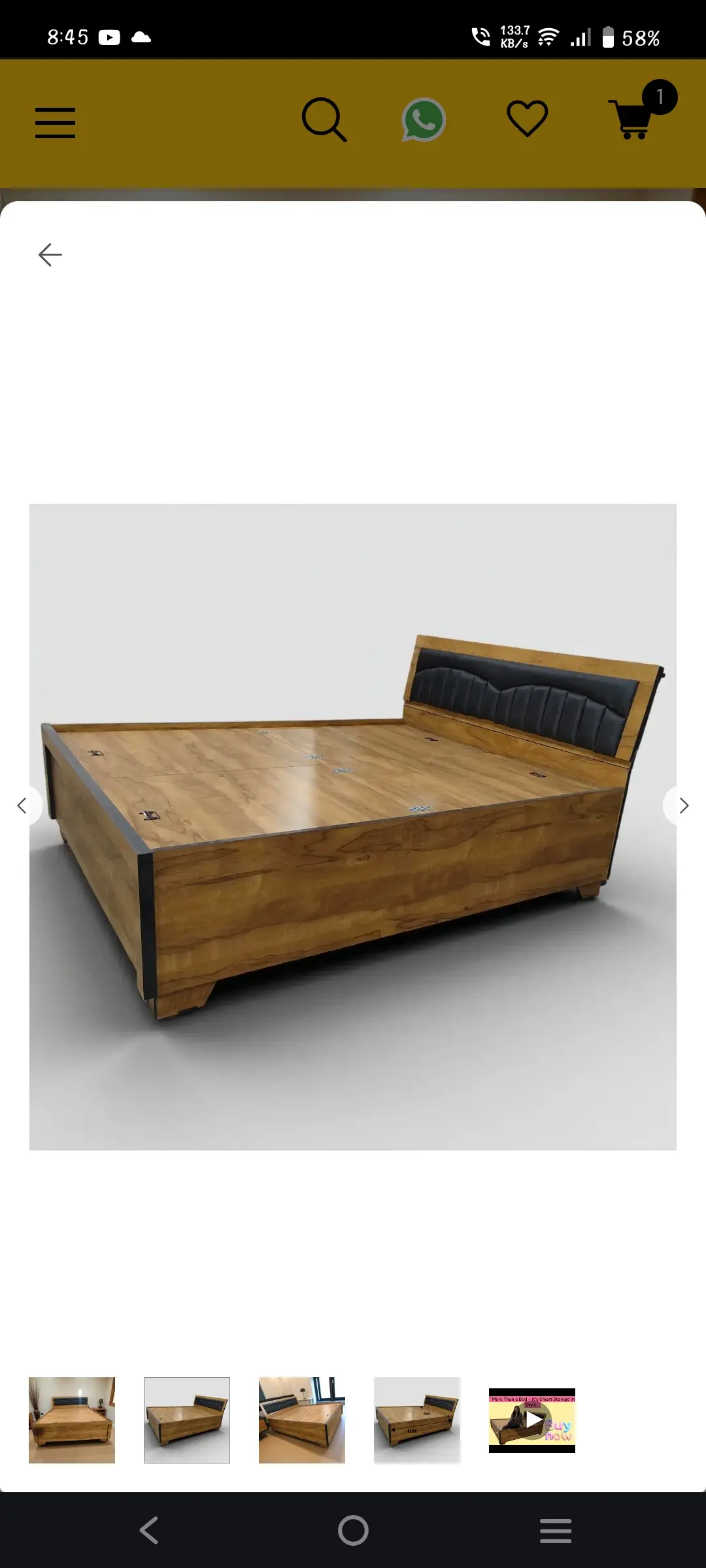 Bed 7872 plb head cushion