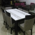marble top dinning table 6 seater