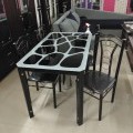 4 seater dining table in metal