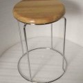 Round stool wood base