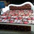 Floral design sofa cum bed
