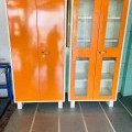 Library cabinet powder coated