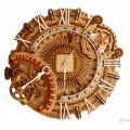 Wall antique mechanical clock
