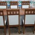 Marble dining table set 6 seater
