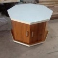 Octagon shape center table with storage