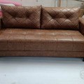 2 seater heavy sofa with pillows