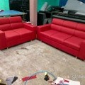 Red 3+2 office sofa in Surat