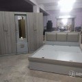 Queen size double bed and 5 door wardrobe