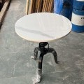 Marble top round center table