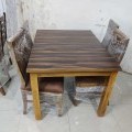 4 seater wooden dining table