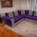 Purple living room corner sofa in Gota Ahmedabad