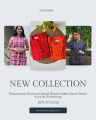 Buy Rosewood Essence Hand Block Halter Neck Short Kurti Online