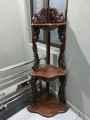 Old Antique Saatg wood Carving Work Sofa Chair set with Side Corner Showcase