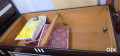 Single bed in brown coloured with mattress